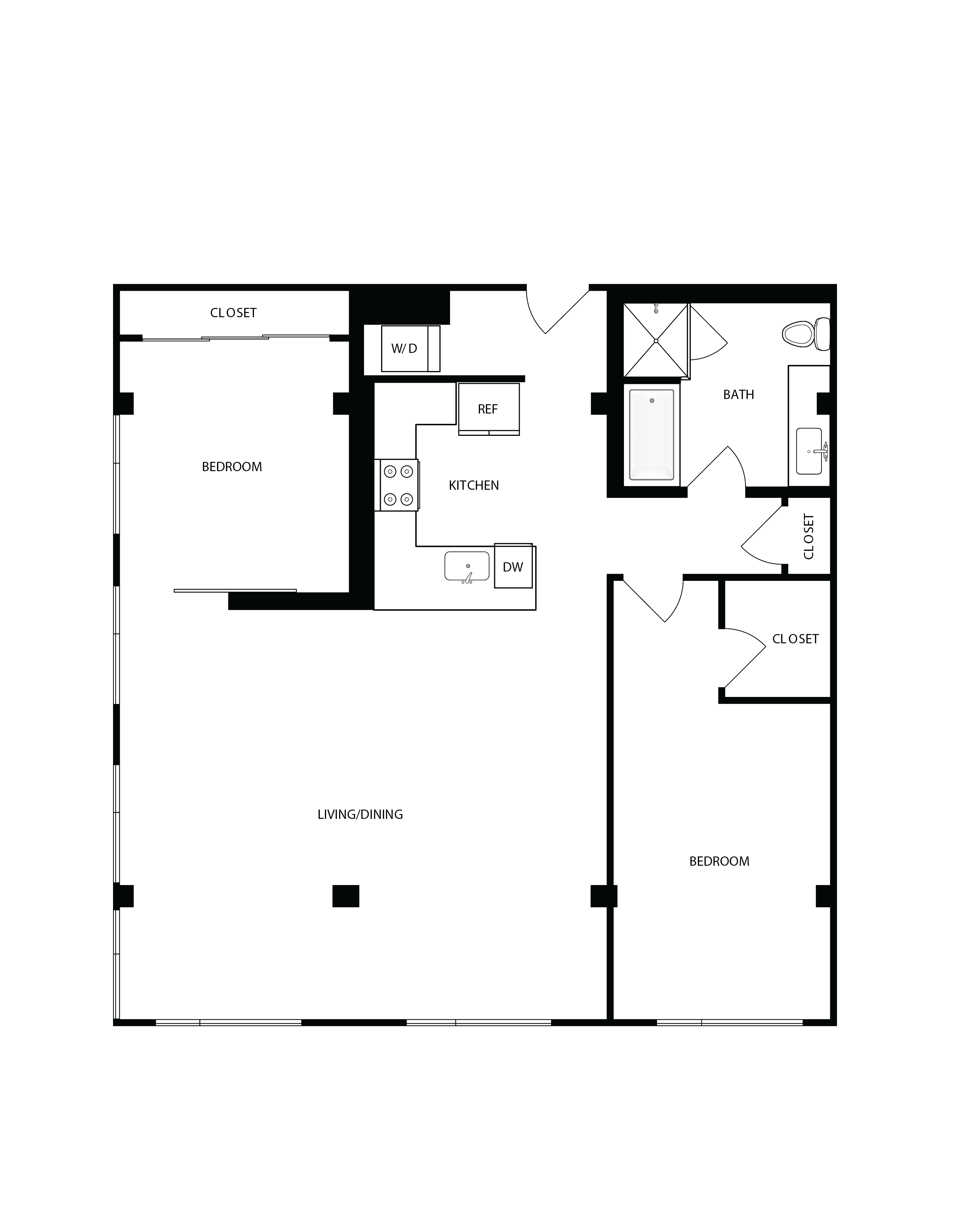 Floor plan layout diagram for 2R